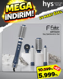 Fakir Airtouch Çok Fonksiyonlu Saç Şekillendirici Set
