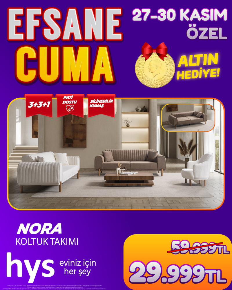 Nora Koltuk Takımı 3+3+1