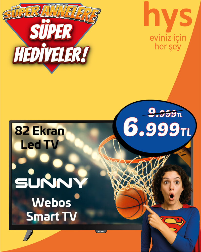 Sunny 32'' SN32DAL540C-S  82 Ekran HD Ready Webos Smart 2.0 Led Tv