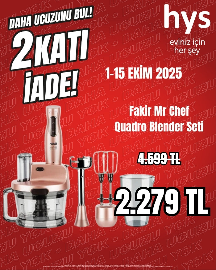 Fakir Mr Chef Quadro Blender Seti