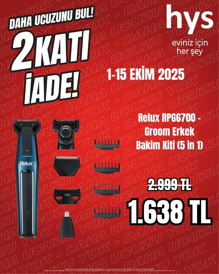 Relux RPG6700 - Groom Erkek Bakim Kiti (5 in 1)