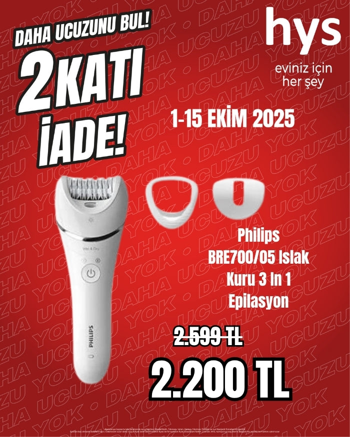 Philips BRE700/05 Islak Kuru 3 In 1 Epi̇lasyon