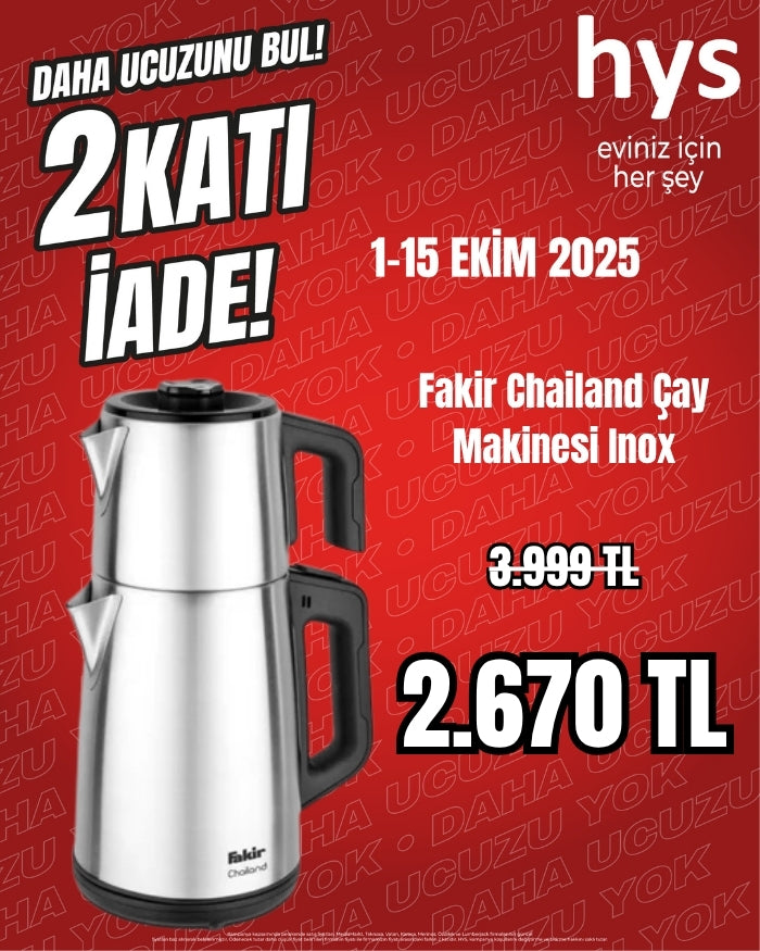 Fakir Chailand Çay Makinesi Inox