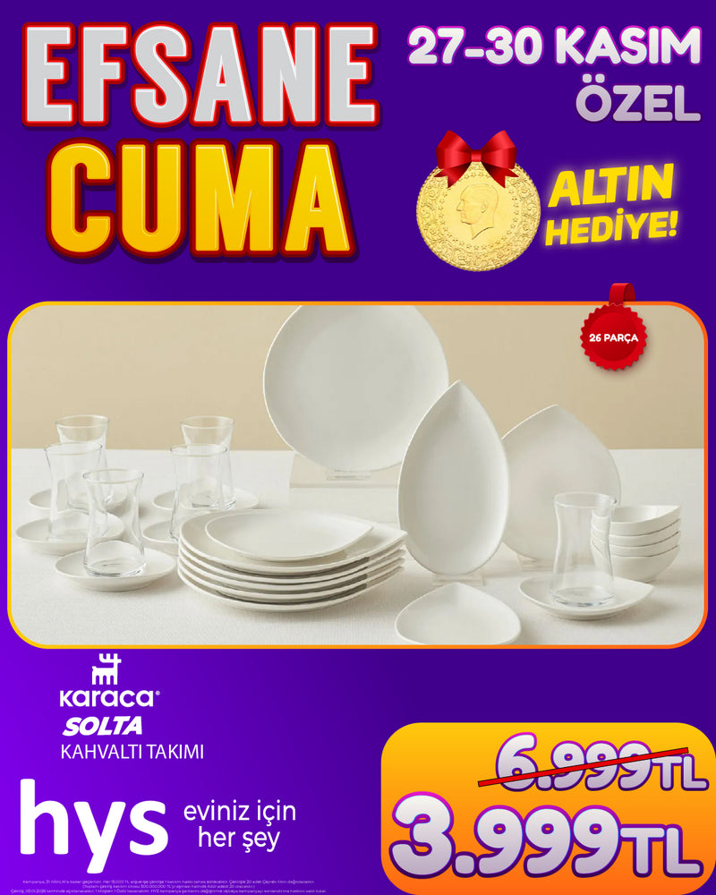 Karaca 26 Parça Kahvaltı Takımı Solta
