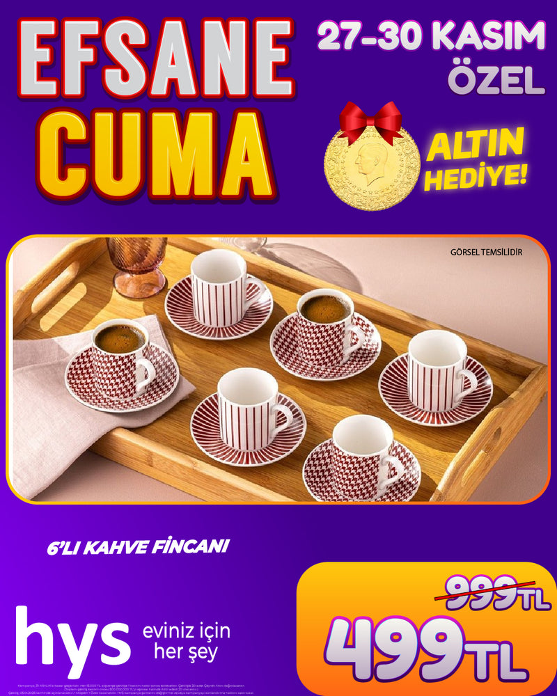 6 Kişilik Fincan Takımı
