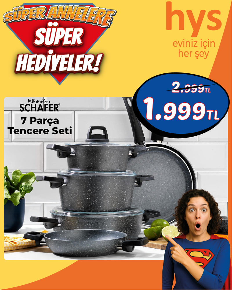 Schafer 7 Parça Tencere Seti