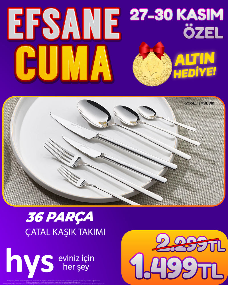 36 Parça Çatal Kaşık Takımı