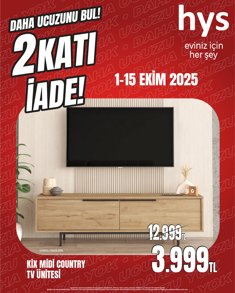 Kix Midi Country TV Ünitesi