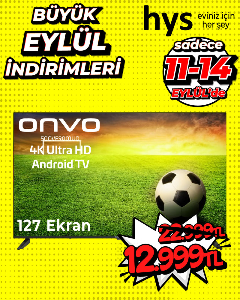 Onvo 4K Ultra HD Android TV 127 Ekran 500VE9001U0