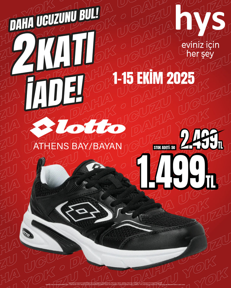 Lotto Siyah Erkek Spor Ayakkabı
