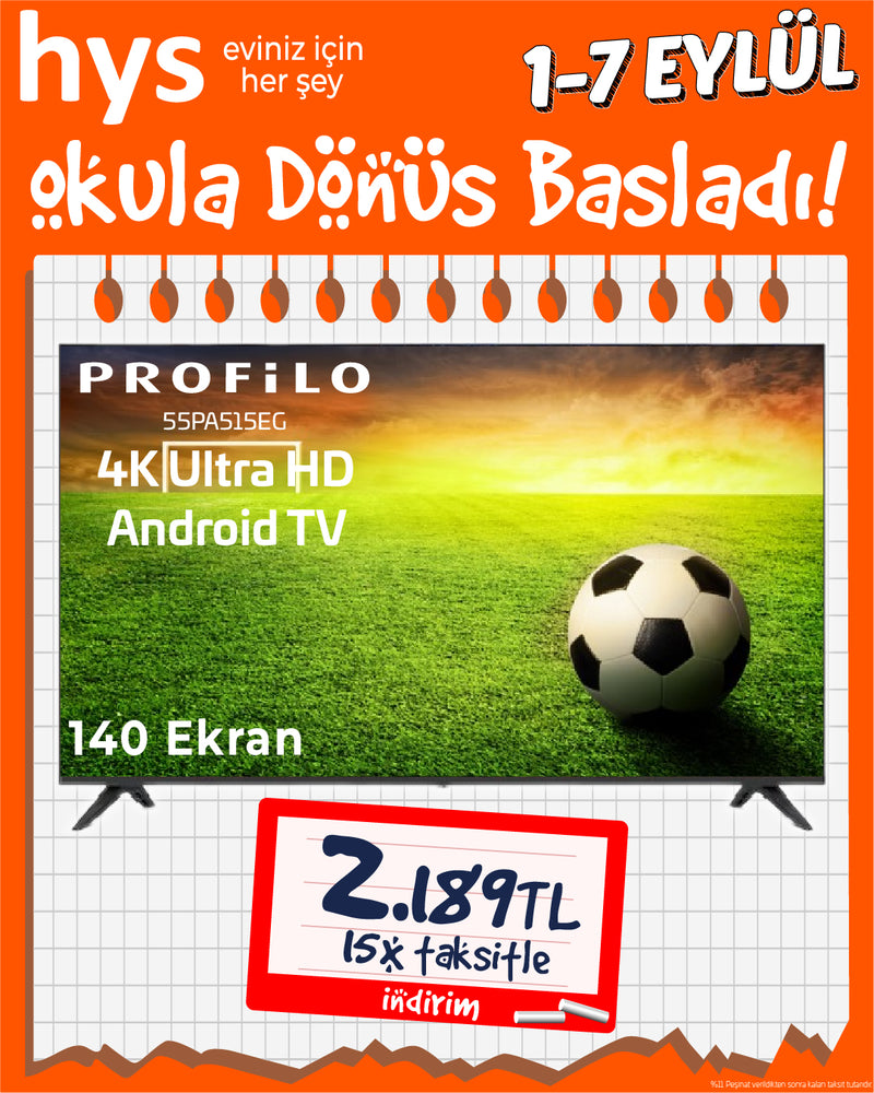 Profilo 55PA515EG 55" 4K Ultra HD Smart LED TV