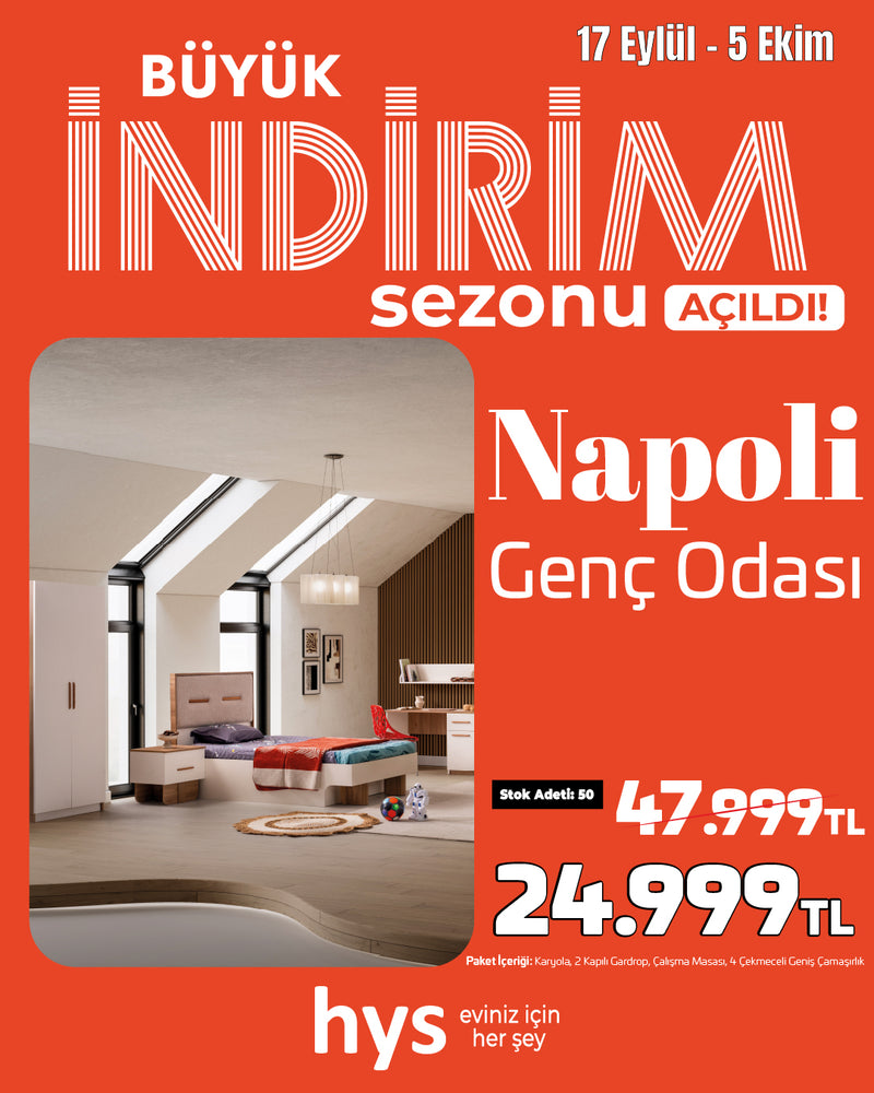 Napoli 2 Kapılı Modern Dolap