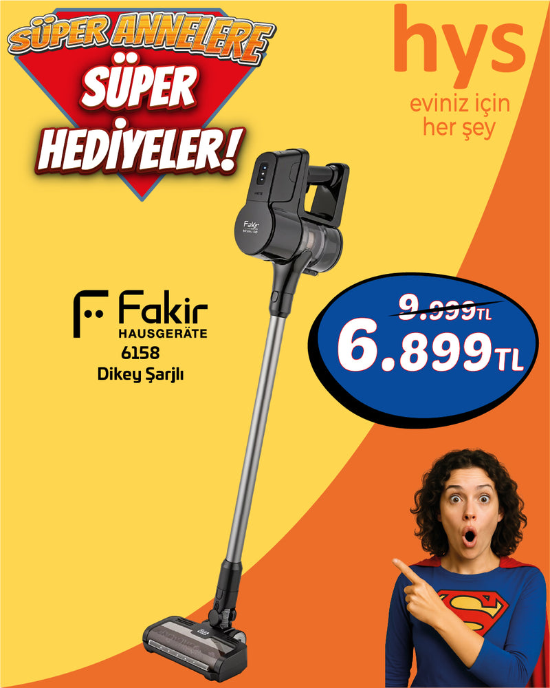 Fakir Inovator 6158 Dikey Şarjlı Kablosuz Süpürge Purple