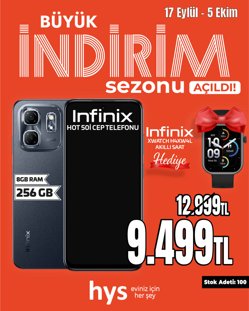 Infinix Hot50i Cep Telefonu (Hediyeli)