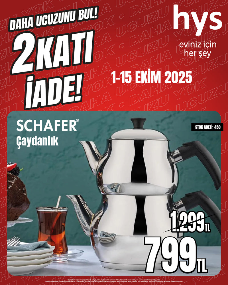 Schafer Base Çaydanlık