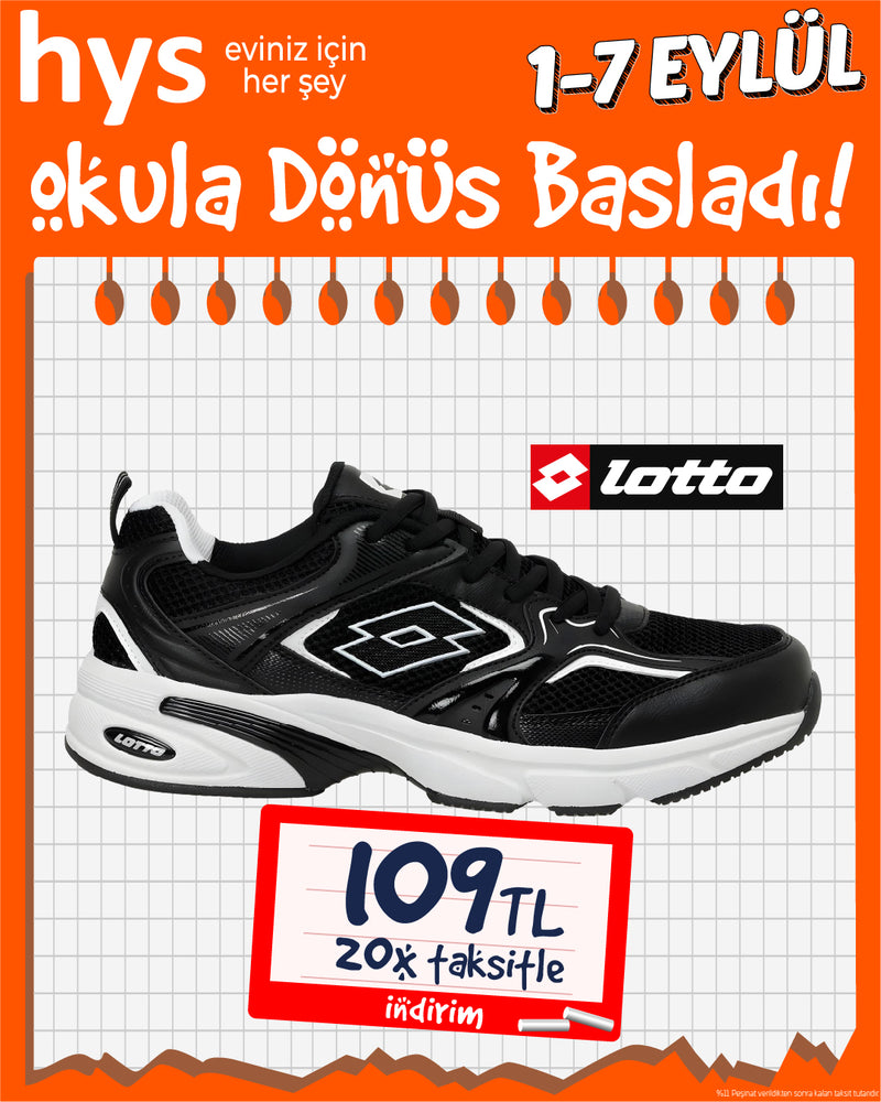 Lotto Siyah Erkek Spor Ayakkabı