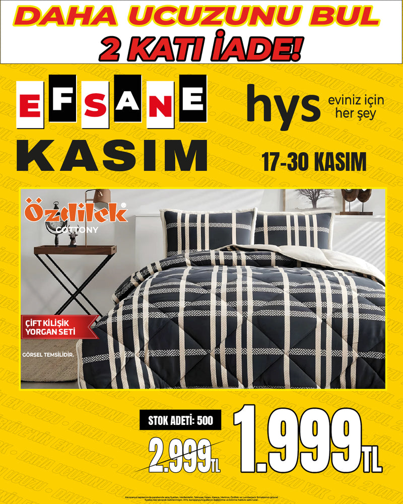Özdilek Çift Kişilik Yorgan Seti - Cottony