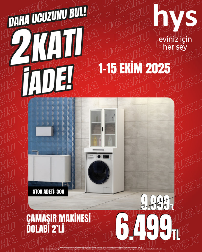 Banyo Dolabı (Çamaşır Makinesi Uyumlu)