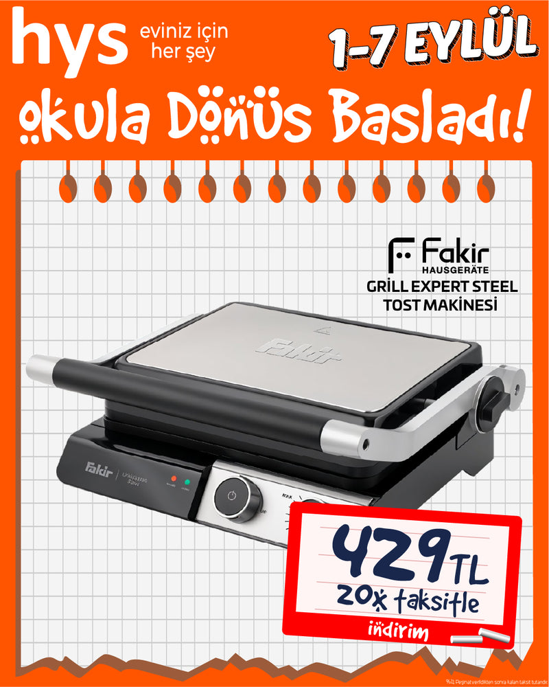 Fakir Grill Expert Steel Tost Makinesi