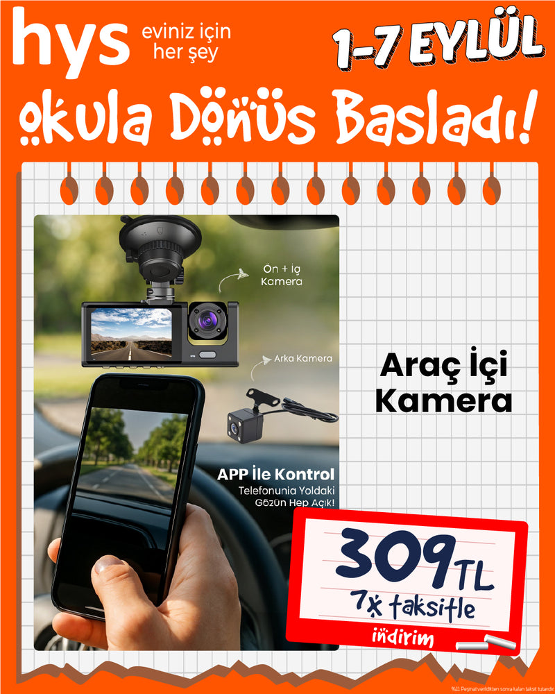 Araç İçi Kamera - APP Destekli