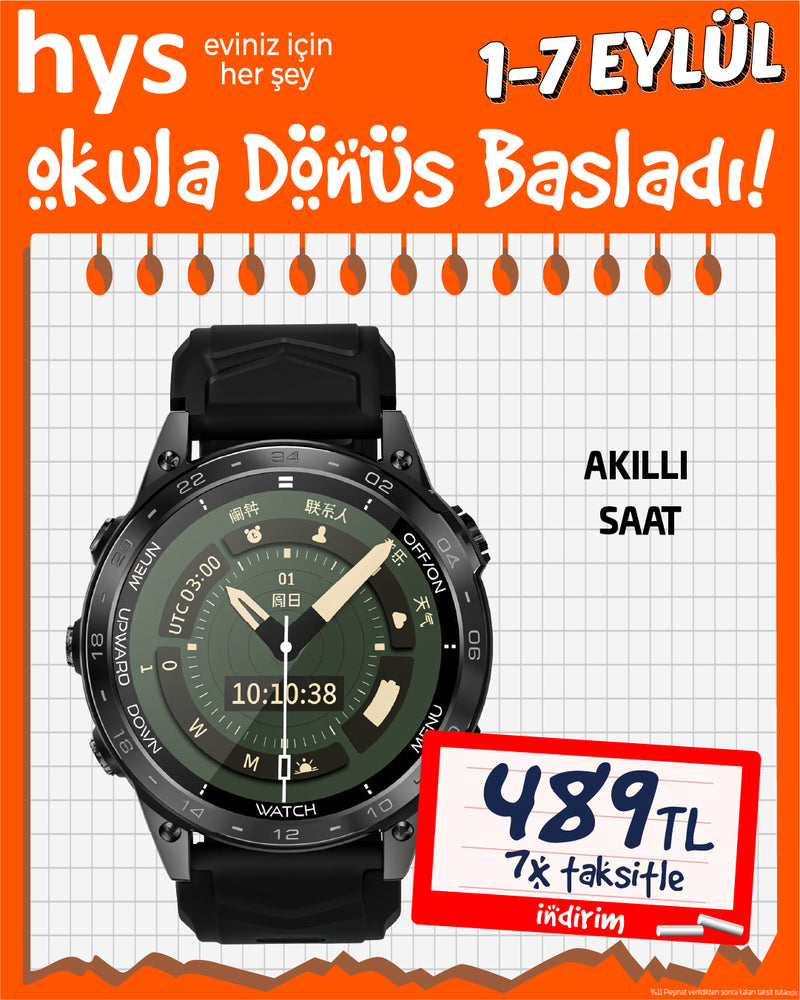JHY Smart Watch 13 Pro 47mm Akıllı Saat Black