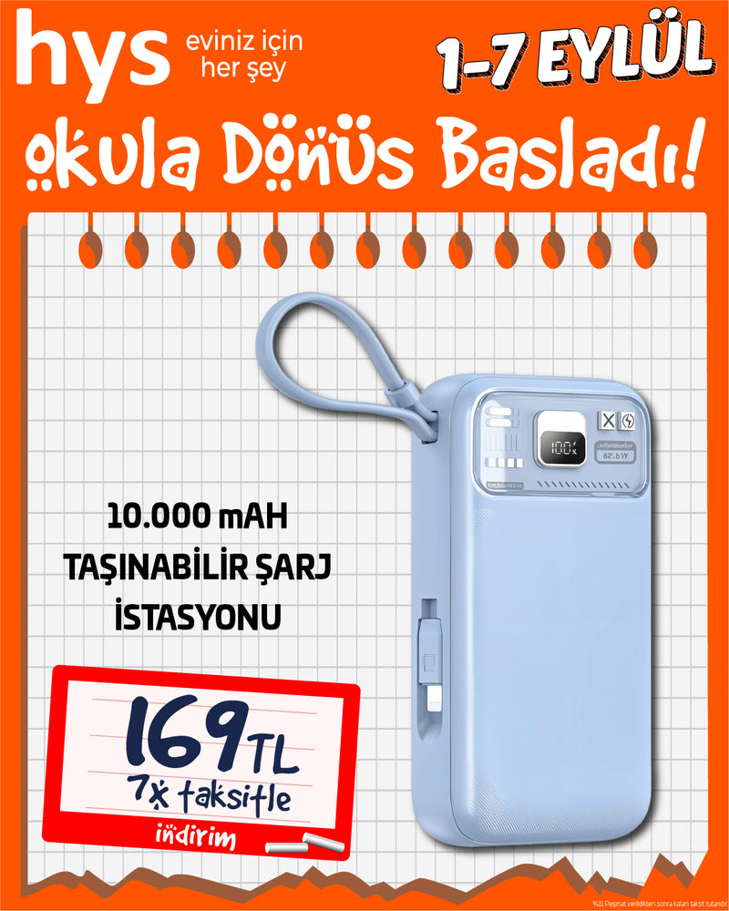 Nettach NT-PW34 20W + 15W 10000 MAH Taşınabilir Şarj İstasyonu
