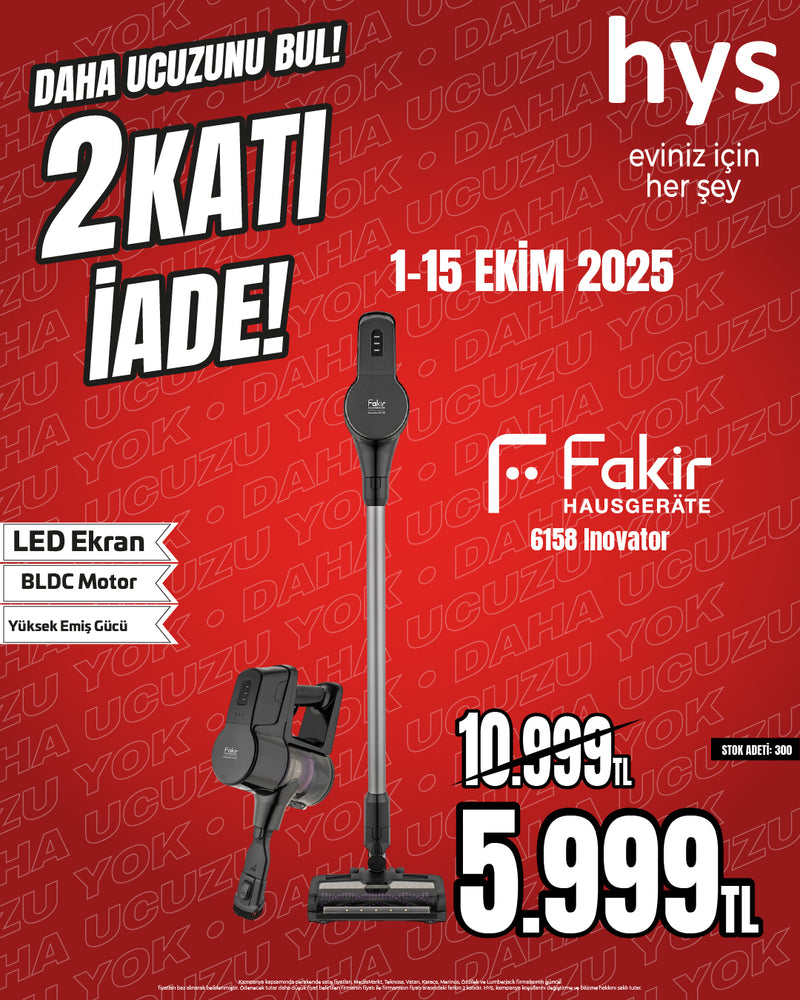 Fakir Inovator 6158 Dikey Şarjlı Kablosuz Süpürge Purple
