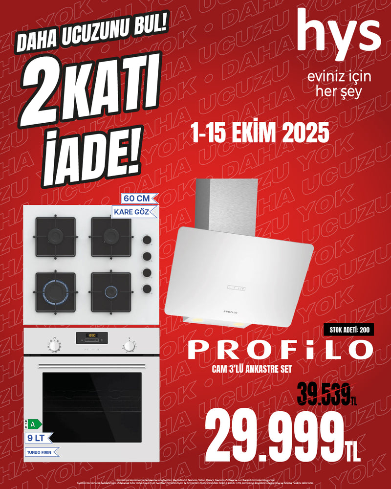 Profilo Cam 3'lü Ankstre Set