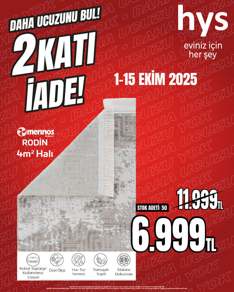 Merinos Rodin Halı 4m2