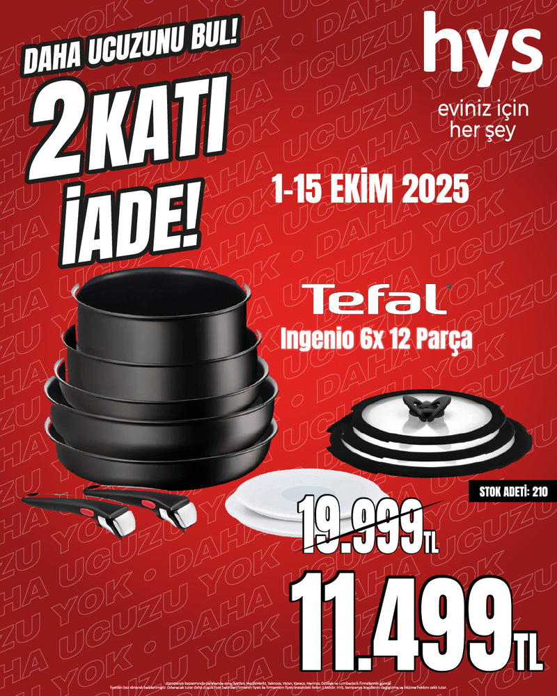 Tefal Ingenio XL 12 Parça Titanium Set