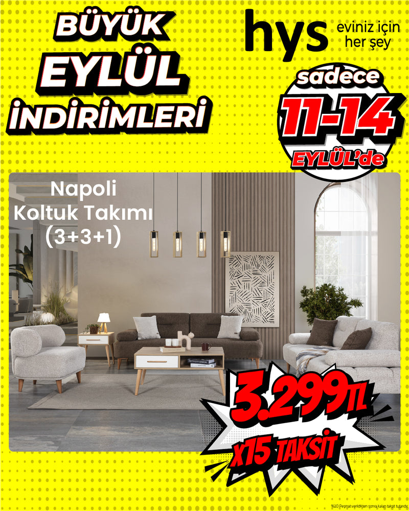 Napoli Koltuk Takımı 3+3+1