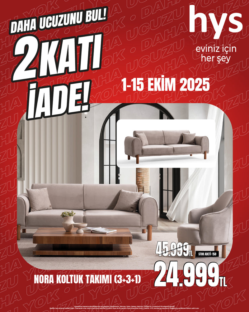 Nora Koltuk Takımı 3+3+1