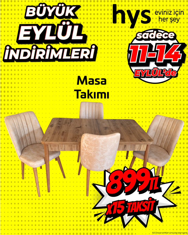 Modern Masa Takımı - 4 Sandalye 1 Masa