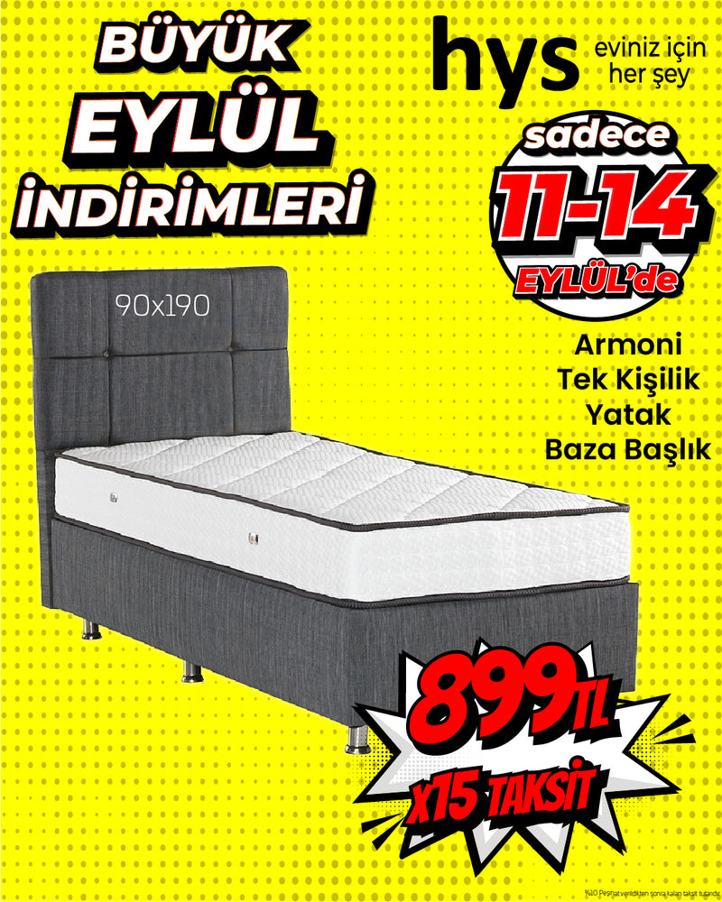 Armoni Yatak Baza Başlık Takımı - Tek Kişilik