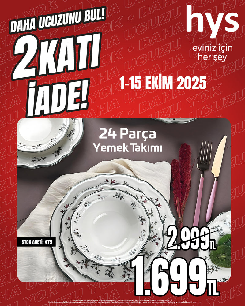 24 Parça Yemek Takımı