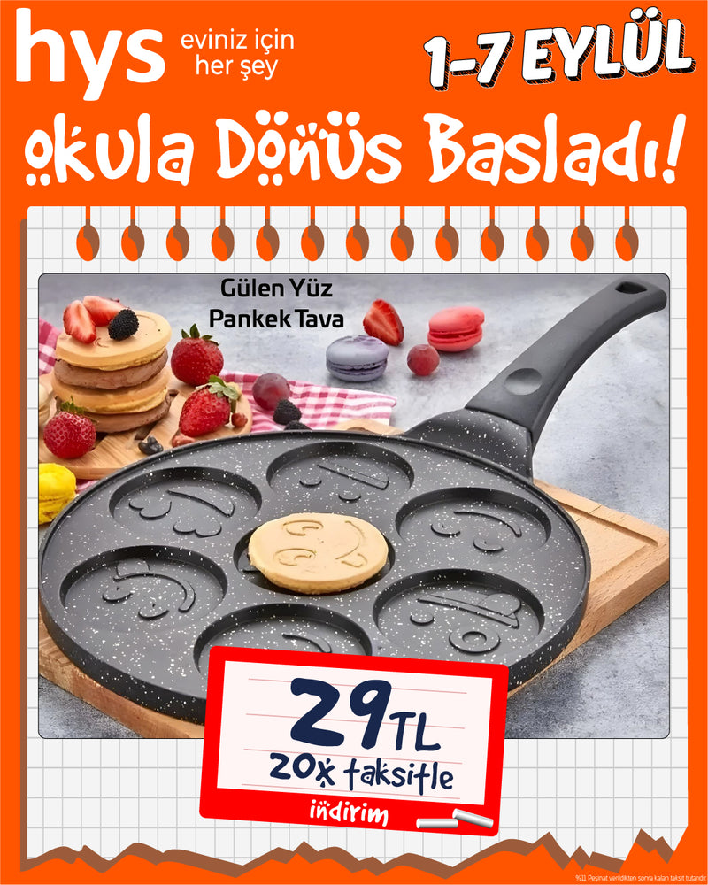Gülen Yüz Pankek Tava