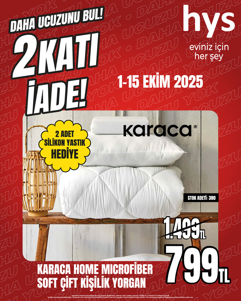 Karaca Home Microfiber Soft Çift Kişilik Yorgan