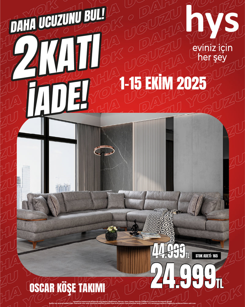 Oscar Köşe Koltuk Takımı