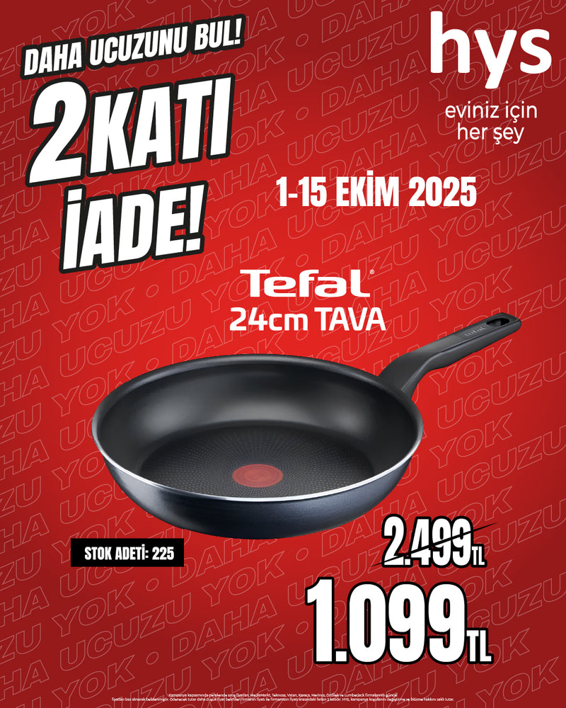 Tefal Titanium 3X Titanium Force Tava 24 CM(50)