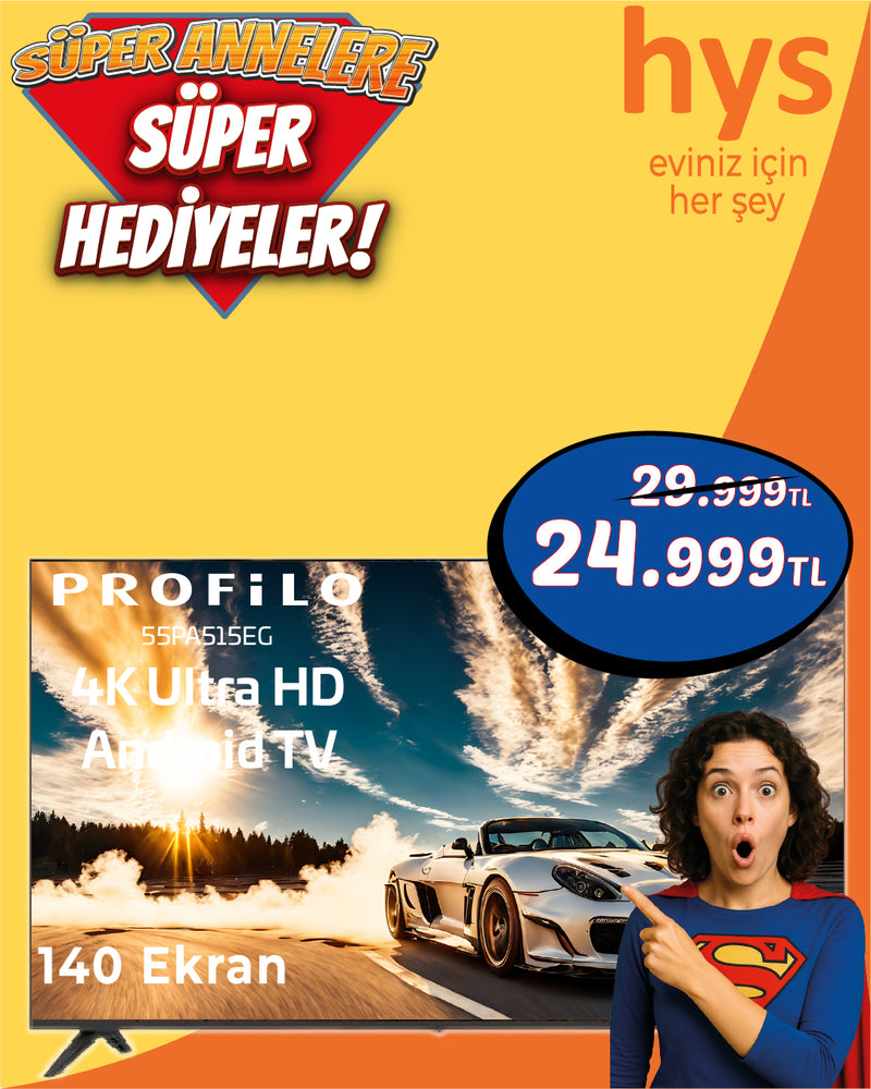 Profilo 55PA515EG - 4K Ultra HD Android Tv - 140 Ekran 55''