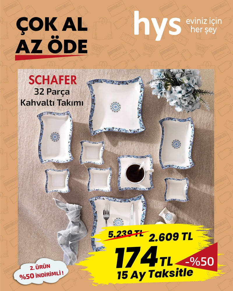 Schafer 32 Parça Kahvaltı Takımı