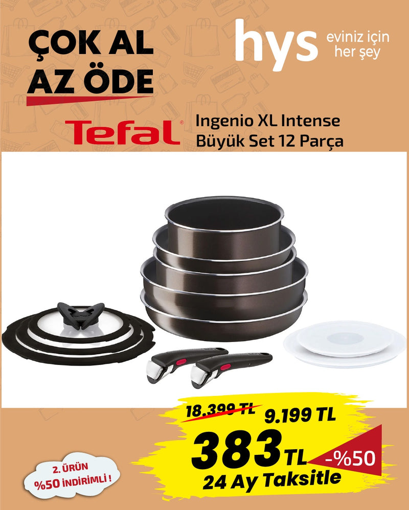 Tefal Ingenio XL Intense Büyük Set 12 Parça