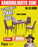 Dikdörtgen Masa Takımı (4 Sandalye + 1 Masa)