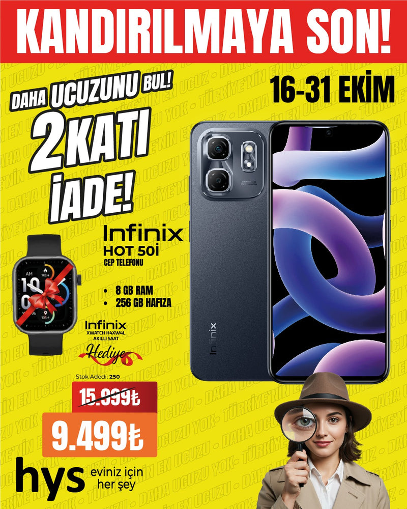 Infinix Hot50i Cep Telefonu (Hediyeli)