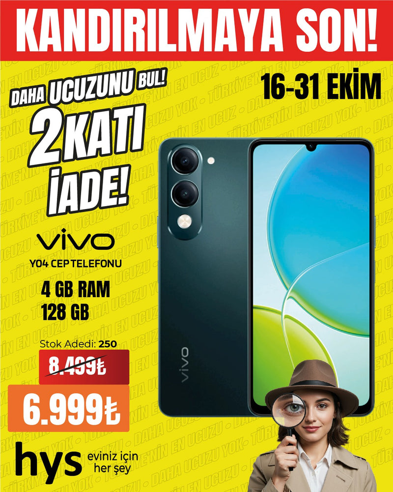 Vivo Y04 Cep Telefonu 4/128 GB