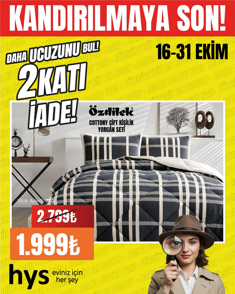 Özdilek Çift Kişilik Yorgan Seti - Cottony