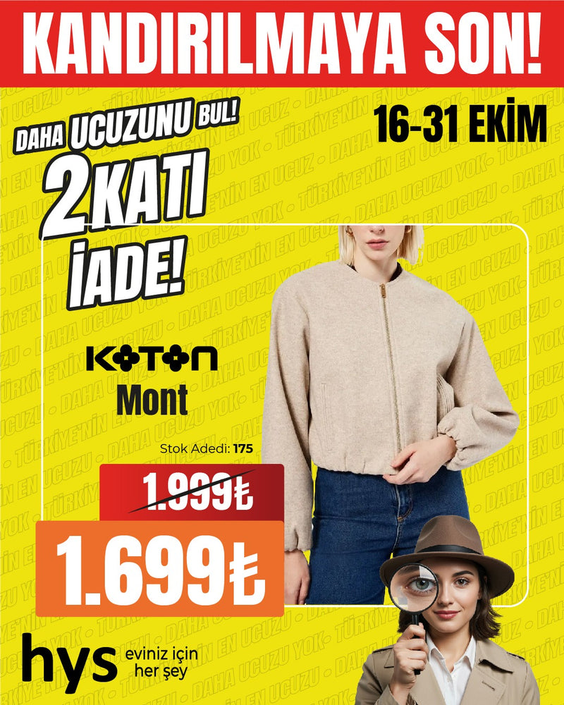 Koton Bel ve Kolları Büzgülü Mont (Bayan)