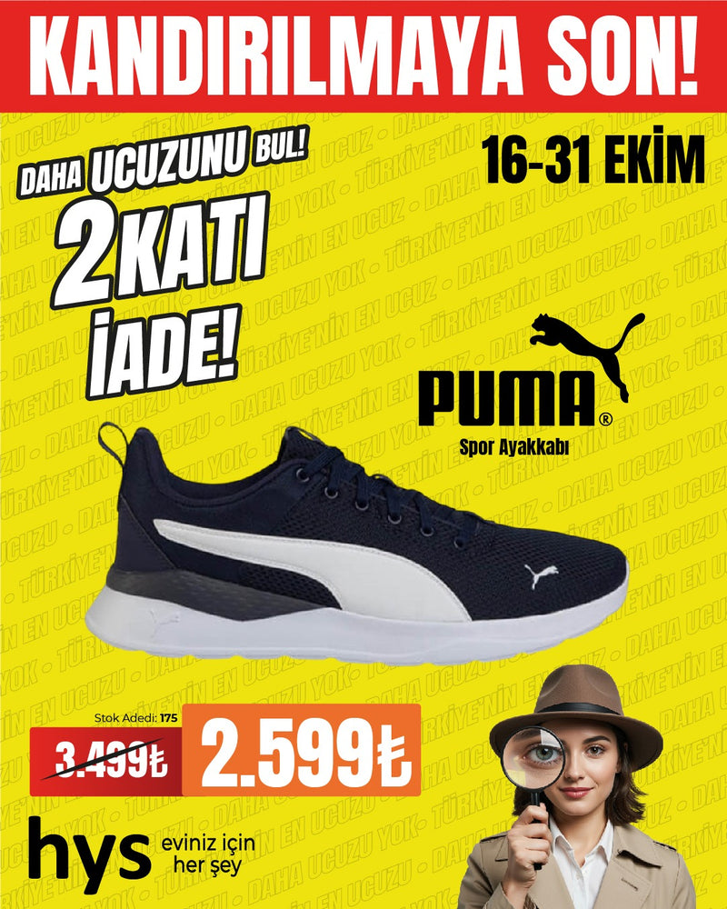 Puma Erkek Spor Ayakkabı (Siyah)