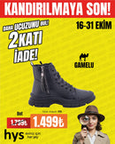 Siyah Kışlık Bot (Yandan Fermuarlı)