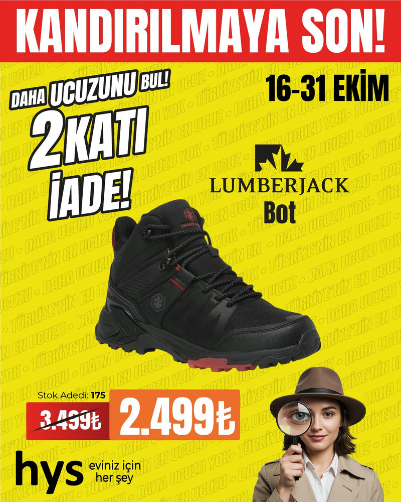 Lumberjack Outdoor Bot (Siyah)